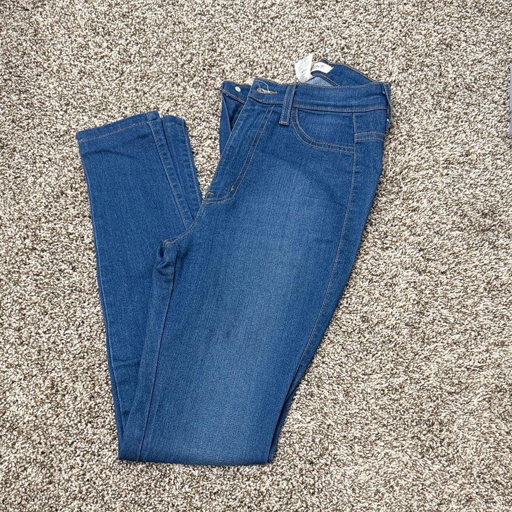 Vibrant Women's Classic Blue Skinny Jeans